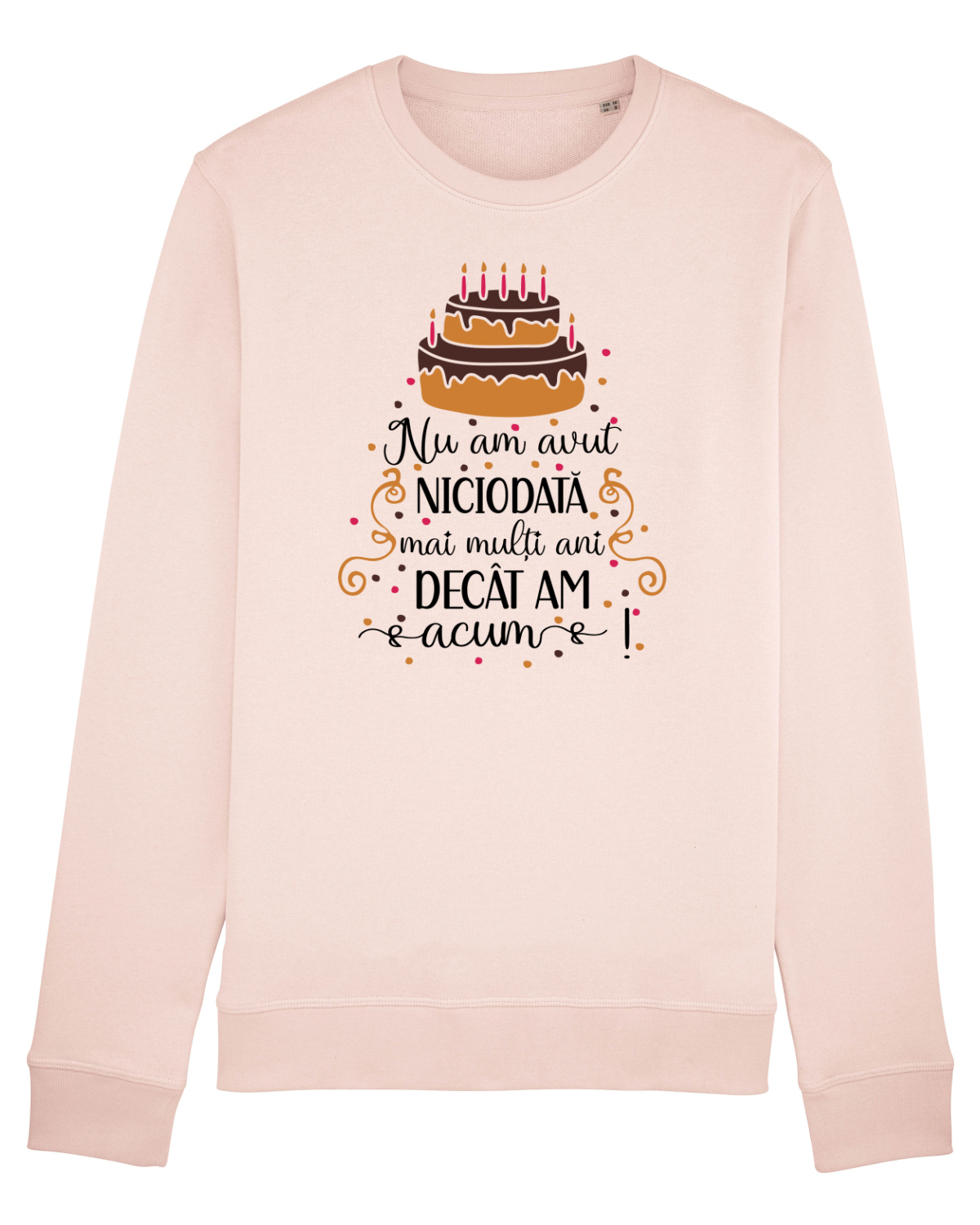 Bluză mânecă lungă Unisex Rise Candy Pink