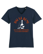 Hai sa bem! Tricou mânecă scurtă guler V Bărbat Presenter