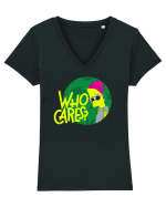 Who cares Tricou mânecă scurtă guler V Damă Evoker