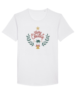Christmas Tricou mânecă scurtă guler larg Bărbat Skater