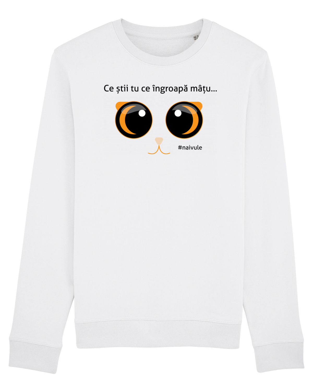 Bluză mânecă lungă Unisex Rise White