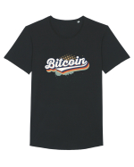 Bitcoin Tricou mânecă scurtă guler larg Bărbat Skater