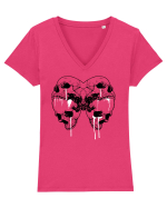 Skull Tricou mânecă scurtă guler V Damă Evoker