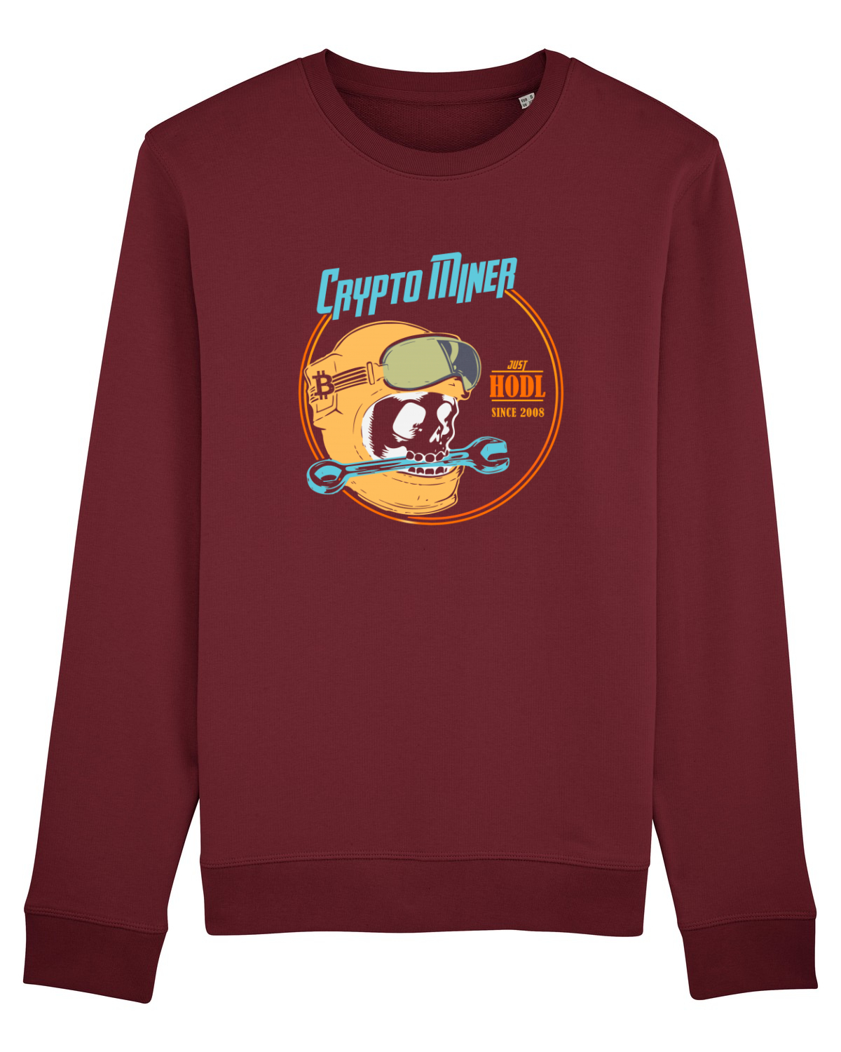 Bluză mânecă lungă Unisex Rise Burgundy
