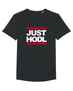 Just Hodl Tricou mânecă scurtă guler larg Bărbat Skater