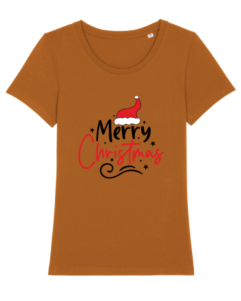 Merry Christmas Red Hat Roasted Orange