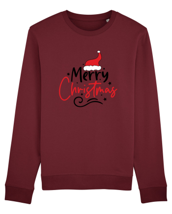 Merry Christmas Red Hat Burgundy