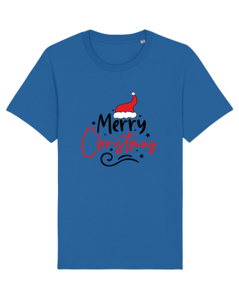 Merry Christmas Red Hat Royal Blue
