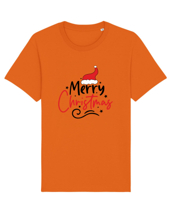Merry Christmas Red Hat Bright Orange