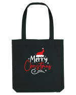 Merry Christmas Red Hat (alb) Sacoșă textilă