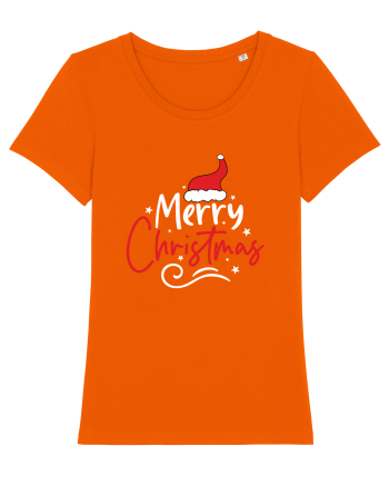Merry Christmas Red Hat (alb) Bright Orange