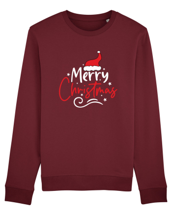 Merry Christmas Red Hat (alb) Burgundy