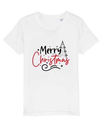 Merry Christmas Tree White