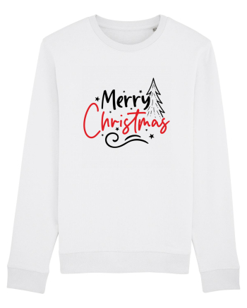 Merry Christmas Tree White