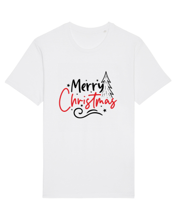 Merry Christmas Tree White