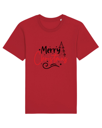 Merry Christmas Tree Red
