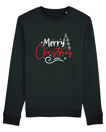 Merry Christmas Tree (alb) Black