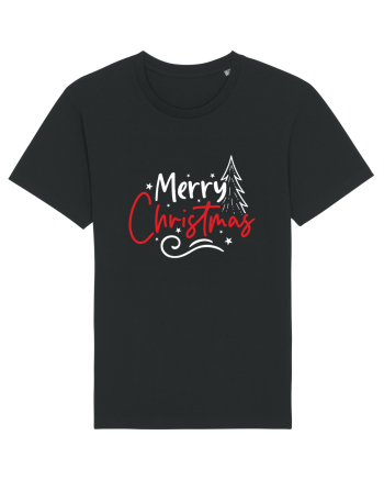 Merry Christmas Tree (alb) Black