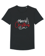Merry Christmas Tree (alb) Tricou mânecă scurtă guler larg Bărbat Skater