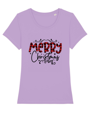 Merry Christmas Material Lavender Dawn