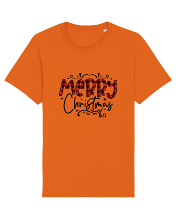Merry Christmas Material Bright Orange