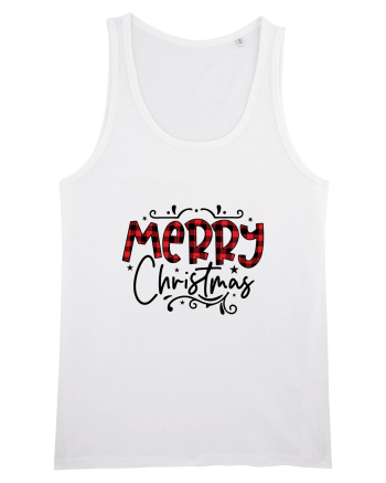 Merry Christmas Material White