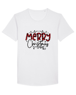 Merry Christmas Material Tricou mânecă scurtă guler larg Bărbat Skater