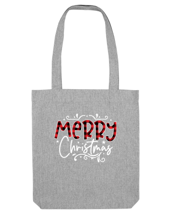 Merry Christmas Material (alb) Heather Grey