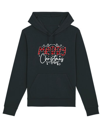 Merry Christmas Material (alb) Black
