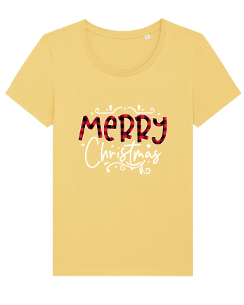 Merry Christmas Material (alb) Jojoba