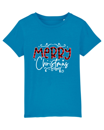 Merry Christmas Material (alb) Azur