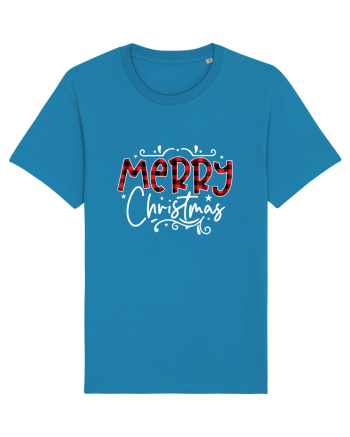 Merry Christmas Material (alb) Azur