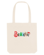 Believe (motive de Crăciun) Sacoșă textilă