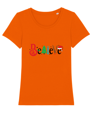 Believe (motive de Crăciun) Bright Orange