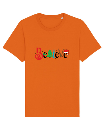 Believe (motive de Crăciun) Bright Orange