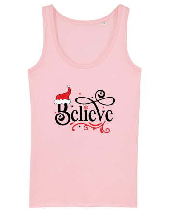 Believe Red Hat  Cotton Pink