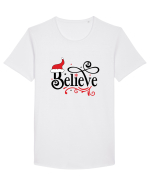 Believe Red Hat  Tricou mânecă scurtă guler larg Bărbat Skater