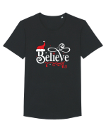 Believe Red Hat (alb) Tricou mânecă scurtă guler larg Bărbat Skater