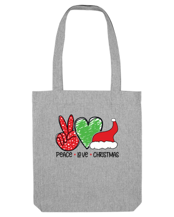 Peace Love Christmas Heather Grey