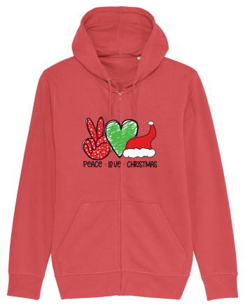 Peace Love Christmas Carmine Red