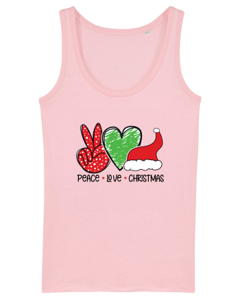 Peace Love Christmas Cotton Pink