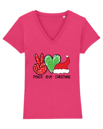Peace Love Christmas Raspberry
