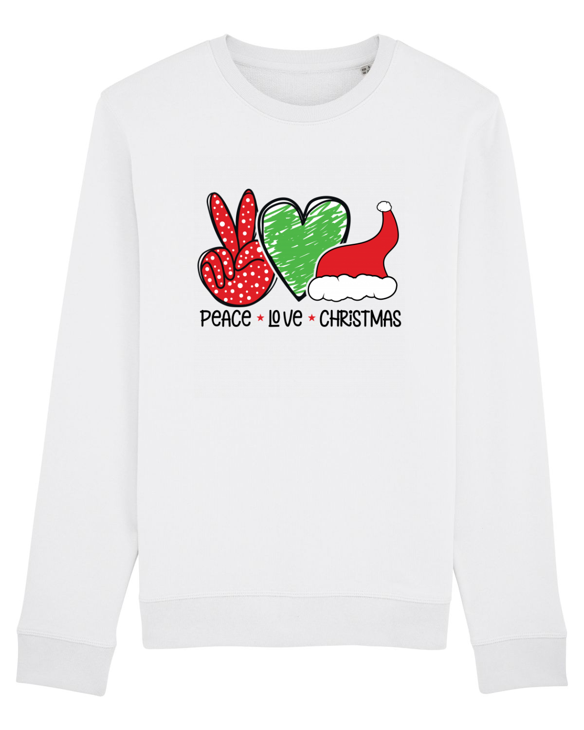 Bluză mânecă lungă Unisex Rise White