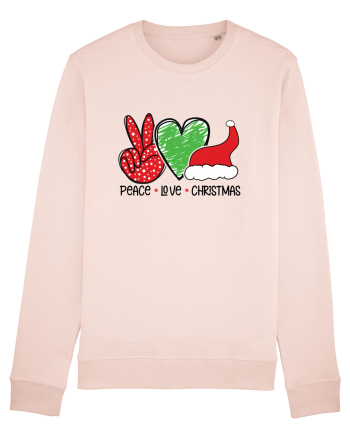 Peace Love Christmas Candy Pink