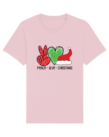 Peace Love Christmas Cotton Pink