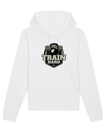 Train Hard Gym White