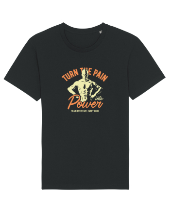 Turn the Pain into Power Gym Black
