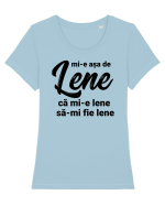 Mi-e asa de lene ca mi-e lene sa-mi fie lene Tricou mânecă scurtă guler larg fitted Damă Expresser