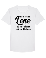 Mi-e asa de lene ca mi-e lene sa-mi fie lene Tricou mânecă scurtă guler larg Bărbat Skater