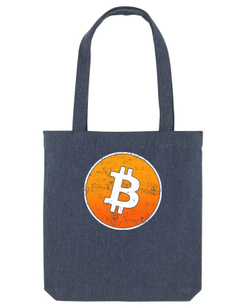 Vintage Bitcoin Midnight Blue